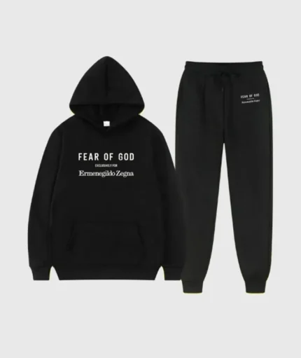 Black Essentials Fear Of God Emenegildo Zegna Tracksuit
