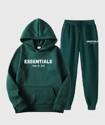 Essentials Fear of God Tracksuits with Green