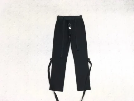 Essentials Fog Relaxed Waist Black Sweatpants
