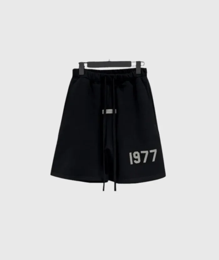 Fear of God Essentials 1977 Print Shorts Black