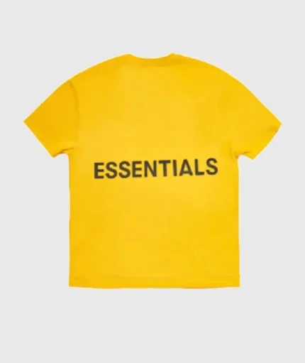 Fear of God Essentials Print Yellow T-Shirt