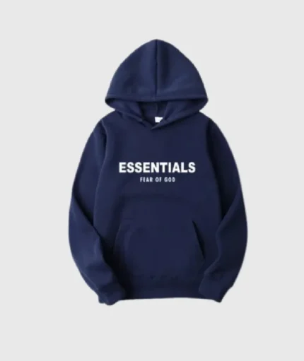 Fear of God Essentials Oversized Hoodie with Navy