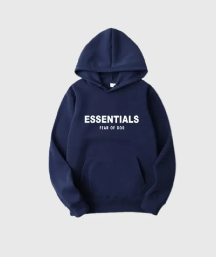 Fear of God Essentials Oversized Hoodie with Navy